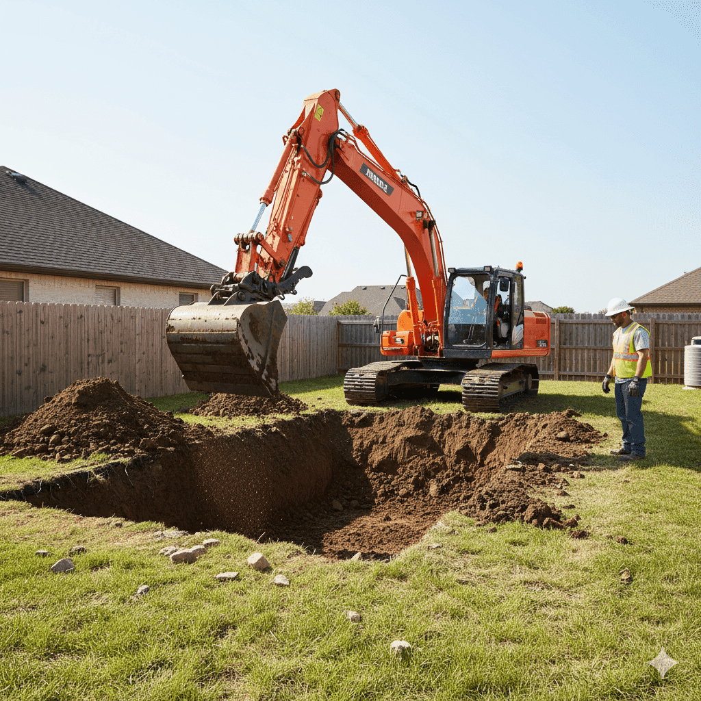 Septic Pit Excavation